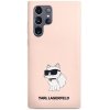 Karl Lagerfeld KLHCS23LSNCHBCP S23 Ultra S918 hardcase różowy/pink Silicone Choupette